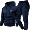 New York Script Hoodie & Jogger Set - Navy