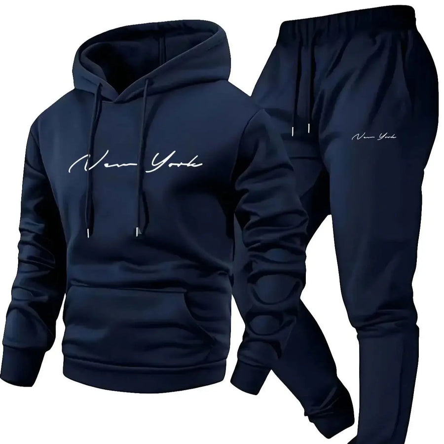 New York Script Hoodie & Jogger Set
