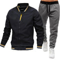 Bomber Jacket Tracksuit - Black