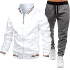 Bomber Jacket Tracksuit - White