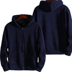 Essential Zip-Up Hoodie - Navy