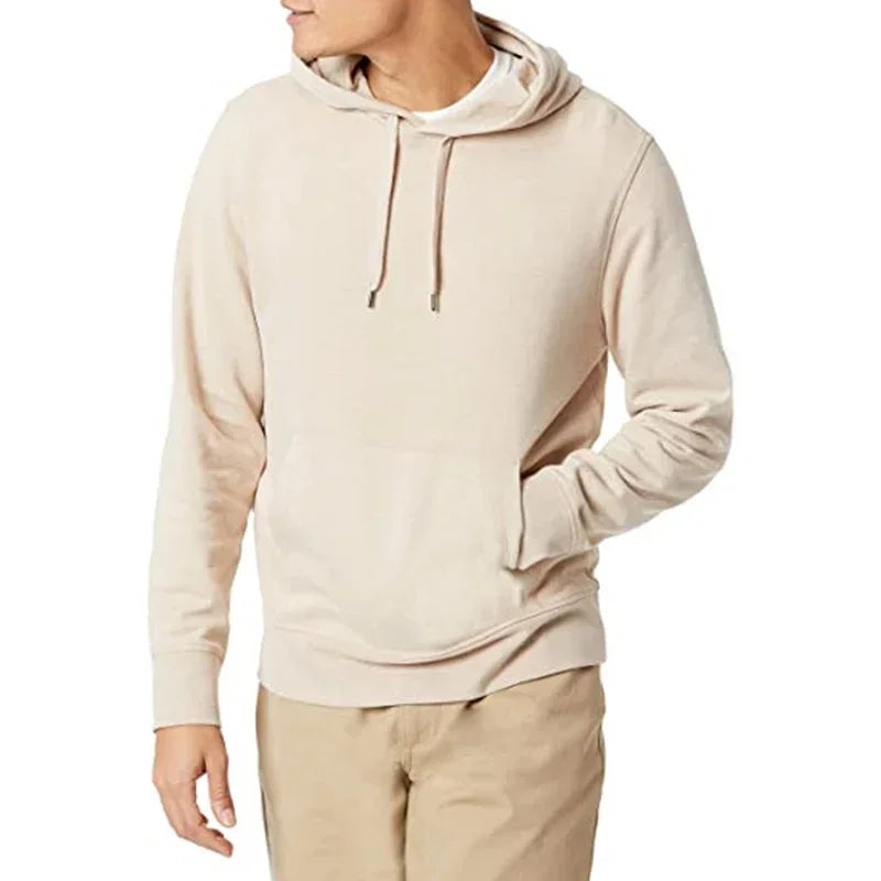 Fleece Pullover Hoodie - Beige