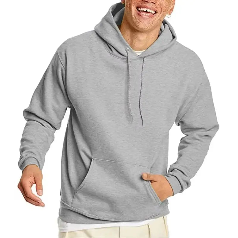 Fleece Pullover Hoodie - Grey